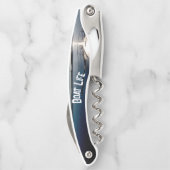 Tire-bouchon Sun Setting over Lake and Boat (Dos)