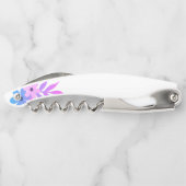 Tire-bouchon Superbe floral violet et vert (Dos)