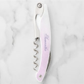 Tire-bouchon Superbe floral violet et vert (Devant)