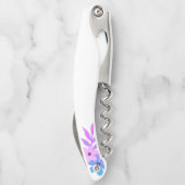 Tire-bouchon Superbe floral violet et vert (Dos)