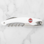 Tire-bouchon Symbole logo rouge du pompier personnalisé (Dos)