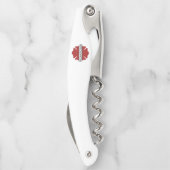 Tire-bouchon Symbole logo rouge du pompier personnalisé (Dos)