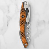 Tire-bouchon Tartan orange d'Halloween (Dos)