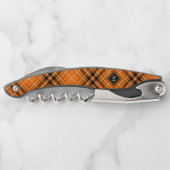 Tire-bouchon Tartan orange d'Halloween (Dos)