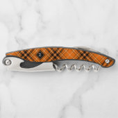 Tire-bouchon Tartan orange d'Halloween (Devant)