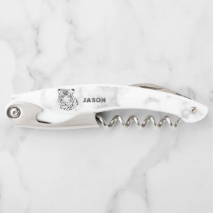 Tire-bouchon Tête De Marbre Et De Tigre