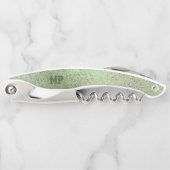 Tire-bouchon Texture brillante vert clair et irisée (Devant)