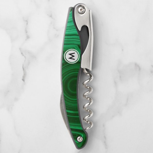 Tire-bouchon Texture de malachite de vert vert avec le (Dos)