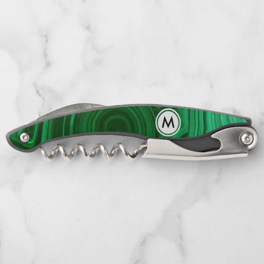 Tire-bouchon Texture de malachite de vert vert avec le (Dos)