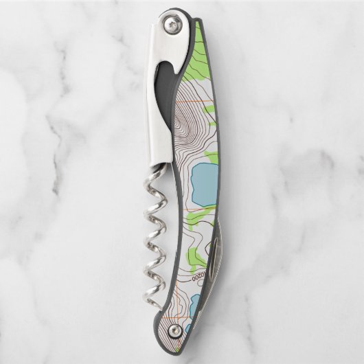 Tire-bouchon Topographic (Devant)