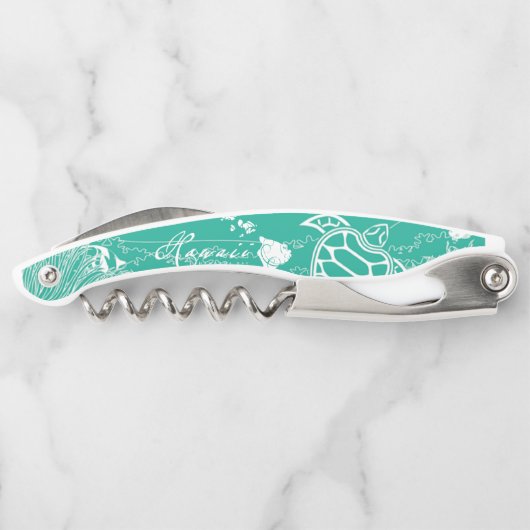 Tire-bouchon Tortue de mer verte d'Hawaï (Dos)