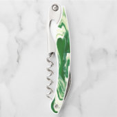 Tire-bouchon Tourbillon vert et blanc (Devant)