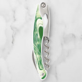 Tire-bouchon Tourbillon vert et blanc (Dos)