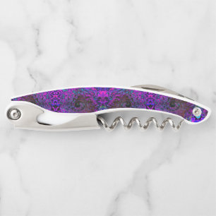 Tire-bouchon Tourbillonnement Liquide Rétro Noir et Magenta