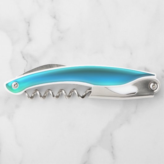 Tire-bouchon Turquoise Turquoise Gel Script Corkvis Bouteille O (Dos)