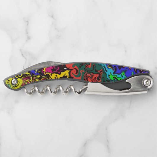 Tire-bouchon Twirly coloré Abstrait / (Dos)