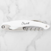 Tire-bouchon Typographie personnalisée Nom Élégant Moderne Simp (Devant)