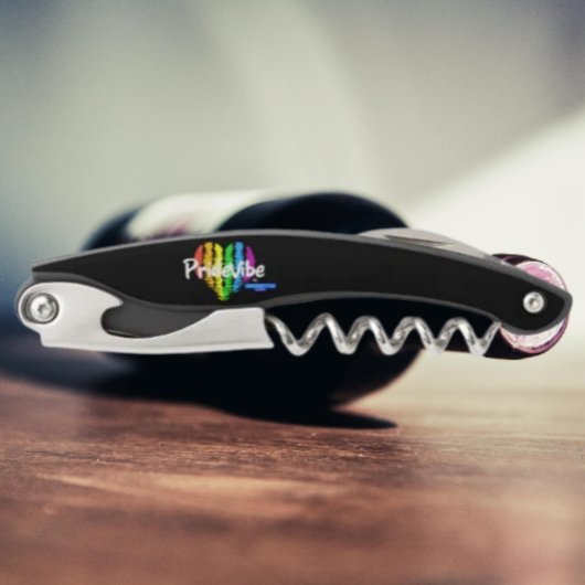 Tire-bouchon Vibrant PrideVibe : Déboucher avec Rainbow Heart