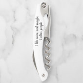 Tire-bouchon Vin Drôle Dit J'Aime Le Cadeau Vin (Dos)