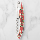 Tire-bouchon Vin & Sushi Red Nom personnalisé (Devant)