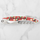 Tire-bouchon Vin & Sushi Red Nom personnalisé (Devant)