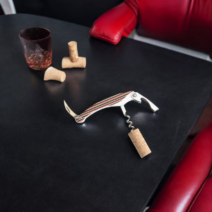 Tire-bouchon Vintage Grandes Brown foncées et vertes