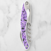 Tire-bouchon Violet Flowers Waiter's Corkvis (Dos)