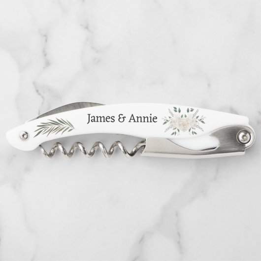 Tire-bouchon Vis à vis à aquarelle rustique (Dos)