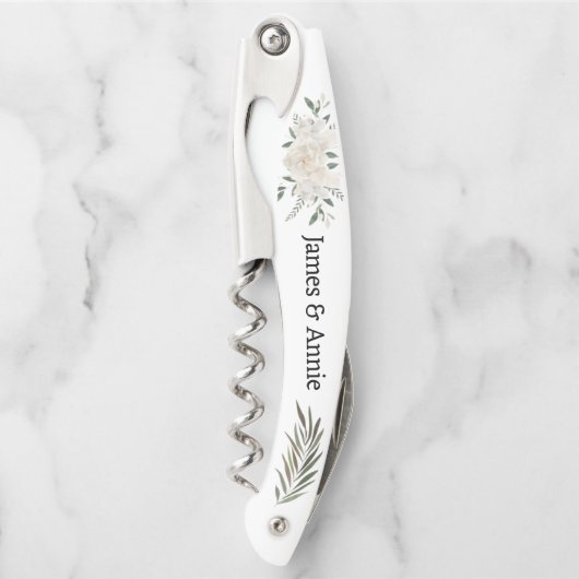 Tire-bouchon Vis à vis à aquarelle rustique (Devant)