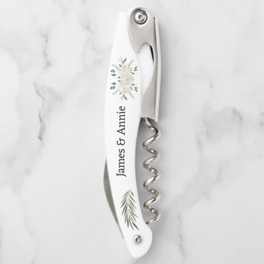 Tire-bouchon Vis à vis à aquarelle rustique (Dos)