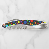 Tire-bouchon Vis à vis arc-en-ciel noir (Dos)