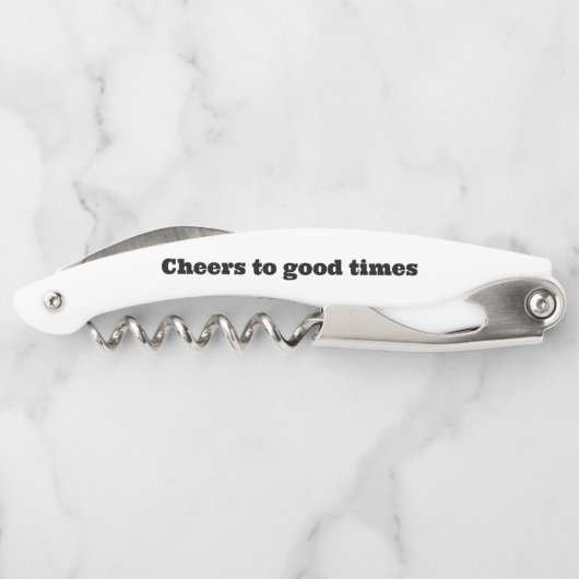 Tire-bouchon Vis à vis blanc de la grotte Man (Dos)