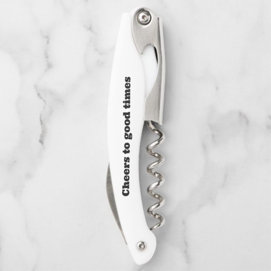 Tire-bouchon Vis à vis blanc de la grotte Man (Dos)