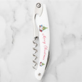 Tire-bouchon Vis à vis de Noël de Gnome Waiter (Devant)