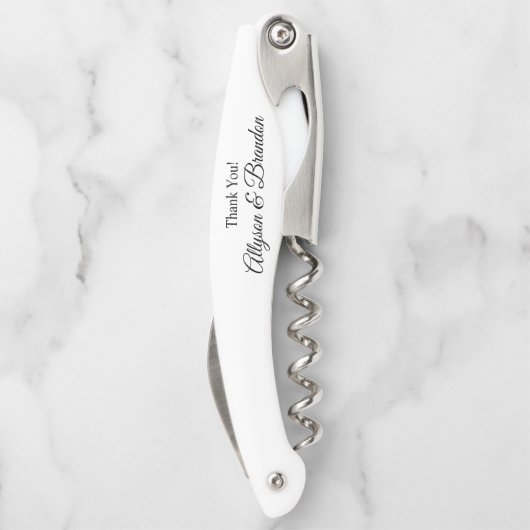 Tire-bouchon Vis à vis de serveur personnalisé Groomsman (Dos)