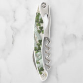 Tire-bouchon Vis à vis irlandais shamrock et rubans (Dos)