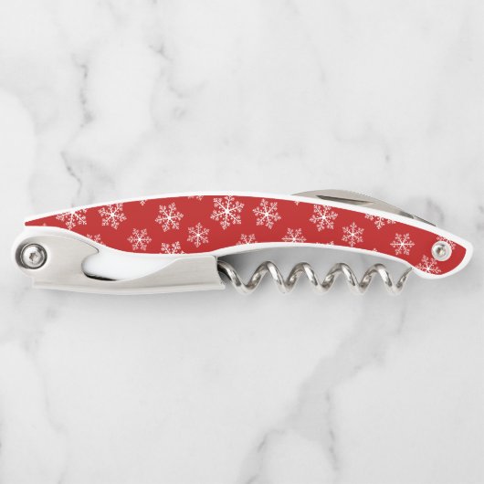 Tire-bouchon Vis à vis rouge à neige (Devant)
