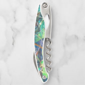 Tire-bouchon Vis-bouchon Abstrait coloré (Dos)