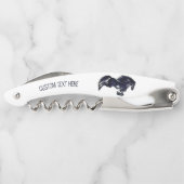 Tire-bouchon Vis-bouchon de cheval avec texte personnalisé (Dos)