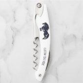 Tire-bouchon Vis-bouchon de cheval avec texte personnalisé (Devant)