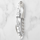 Tire-bouchon Vis-bouchon gris personnalisé (Dos)