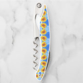 Tire-bouchon Vis-bouchon jaune de tournesol (Devant)