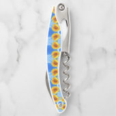 Tire-bouchon Vis-bouchon jaune de tournesol (Dos)