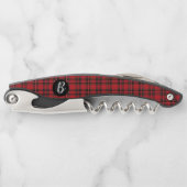Tire-bouchon Vis-bouchon Tartan classique (Devant)