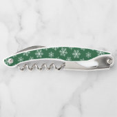 Tire-bouchon Vis-bouchon vert Snowflake (Dos)