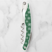 Tire-bouchon Vis-bouchon vert Snowflake (Devant)