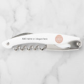 Tire-bouchon Votre site de logo d'entreprise Slogan Employé Swa (Dos)