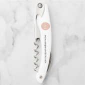 Tire-bouchon Votre site de logo d'entreprise Slogan Employé Swa (Devant)