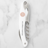 Tire-bouchon Votre site de logo d'entreprise Slogan Employé Swa (Dos)