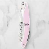 Tire-bouchon Whimsical Skinny Chat noir rose (Devant)